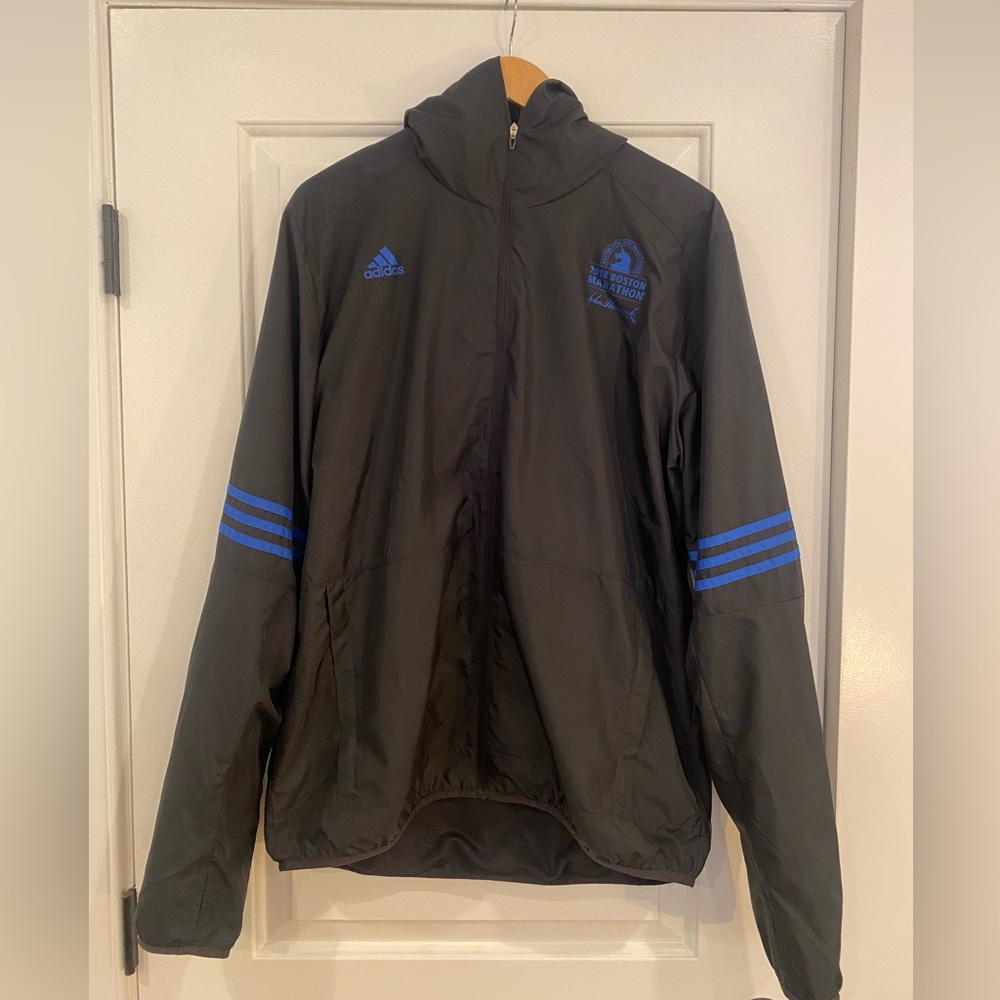Adidas 2018 Boston Marathon Windbreaker Jacket Large
